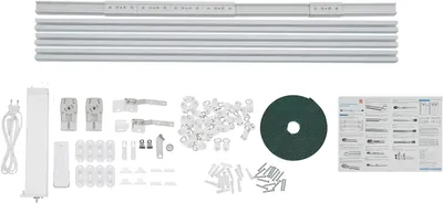 Obrázek produktu pro Kolejnice na závěsy, 2,16–4,2 m, maximální zatížení 40 kg, napětí 90–240 V, příkon 18 W, hlučnost 35 dB