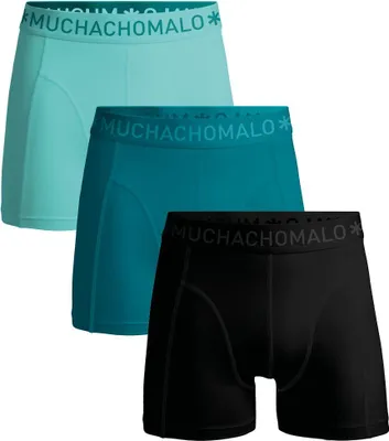 Productafbeelding van Men 3-Pack Boxer Shorts Solid Black/Blue 6XL