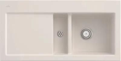 Produktbild von Villeroy & Boch Keramikspüle 671201KR, Subway 60 Einbauspüle - inkl.