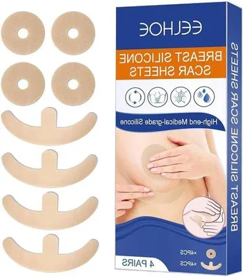 Image de Bandes en silicone pour cicatrices mammaires, souples, en forme d'ancre
