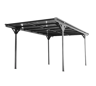 Produktbild von Westmann Aluminium Flachdach Carport Helsinki Anthrazit 503x305x232 cm