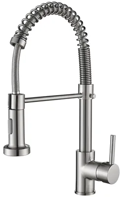 Produktbild von Küchenarmatur, Küchenarmatur mit ausziehbarer Brauseköpfe, 2 Sprühmodi, Einhebelmischer mit hohem Auslauf
