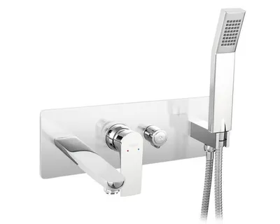 Produktbild von Novaservis Ferro Algeo Square - Wannenarmatur-Unterputz, mit Einbaukörper, chrom 82220,0