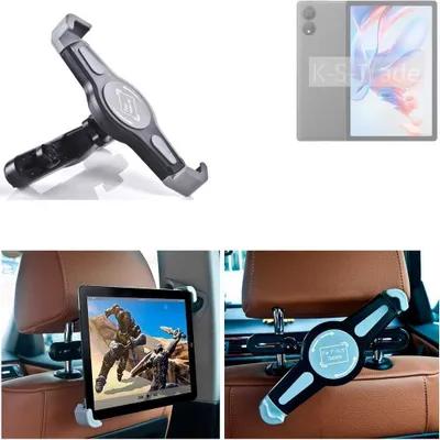 Produktbild von K-S-Trade Tablethalterung kompatibel mit Blackview Oscal Pad 80 Wi-Fi KFZ Kopfstützen Halterung 360° Auto Sitzhalterung Headrest Holder Halter