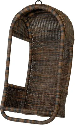 Produktbild von KRINES HOME  Hängeschaukel Rattan/Hängesessel in der Farbe Zebrano - Schaukel Hängekorb aus Natur Rattan