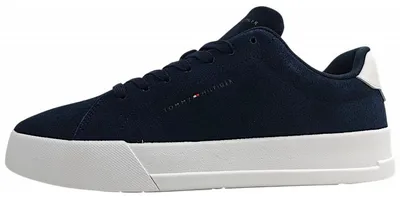 Produktbild von Tommy Hilfiger Court Core Suede Herrenschuhe sportlicher Schnürer Blau Freizeit, Schuhgröße:44 EU