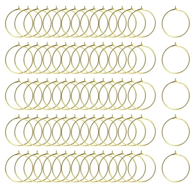 Weinbecher-Anhänger 200 Stück, Gold, 25 mm, Legierung