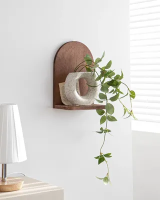 Produktbild von Skye Decor, Raf261, Wandregal, Nussbaum, 100 % SPERRHOLZ, 16 x 26 x 9 cm