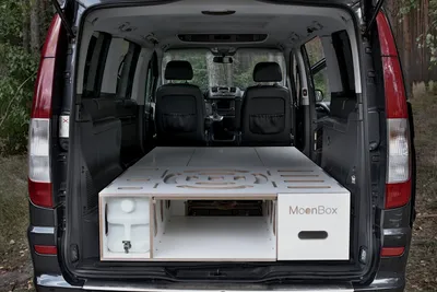 Produktbild von Moonbox Campingbox mit Tisch 119cm Van/Bus White Edition