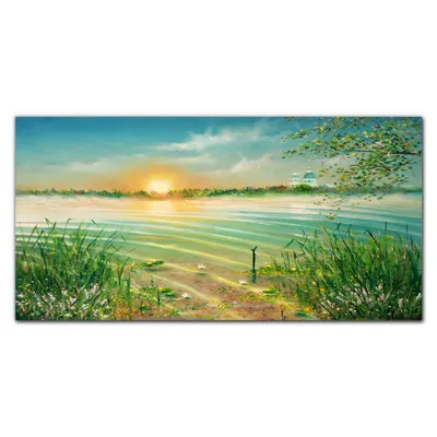 Produktbild von Coloray Bild aus Leinwand 120x60 Leinwand Dekoration - Malerei Natur Fluss Wasser