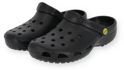 Produktbild von BVB Borussia Dortmund Clogs schwarz, Gartenschuhe Logo, Gr. 40/41
