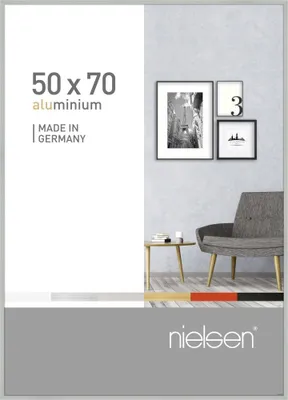 Produktbild von nielsen Aluminium Bilderrahmen Pixel, 50x70 cm, Silber Matt