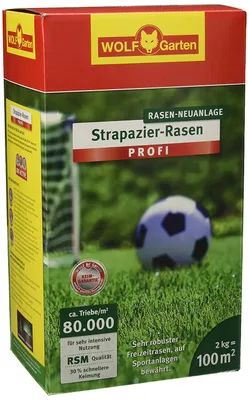 Obrázok produktu pre WOLF-Garten Trávnikové osivo odolný trávnik Profi pre trávniky 2 kg 100 m²