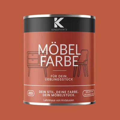 Produktbild von Kenzopaints 750ml Möbelfarbe Möbellack - Lehmhaus von Andalusien