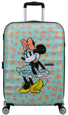 Productafbeelding van American Tourister trolley Wavebreaker Disney Spinner 67 / 24 TSA Disney FL Minnie Pastel Dots turquoise