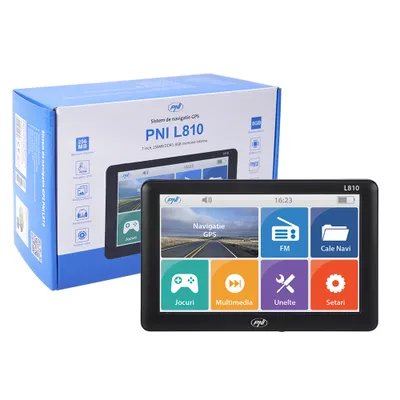 Produktbild von GPS-Navigationssystem PNI L810 7-Zoll-Bildschirm, 800 MHz, 256 MB DDR, 8 GB interner Speicher, FM-Sender