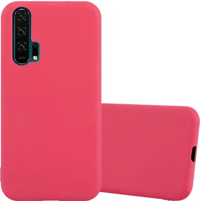 Obrázok produktu pre Cadorabo puzdro pre Honor 20 PRO ochranné puzdro v červenej farbe puzdro na mobilný telefón TPU silikónový kryt