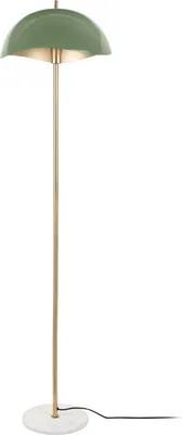 Produktbild von Leitmotiv - Stehleuchte Waved - Grün - Ø40cm für Wohnzimmer, Schlafzimmer