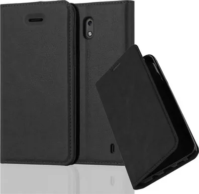 Obrázek produktu pro Cadorabo Case for Nokia 2 2017 Protective Case in Black Pouzdro na mobilní telefon s magnetickým zavíráním