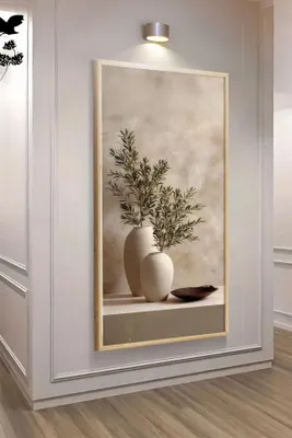 Produktbild von Wallity, Elegantes MDF Gemälde mit Rahmen aus 100% Massivholz, 120 x 50 cm