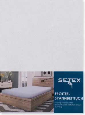 Produktbild von Setex Frottee-Spannbettlaken 140-160 x 200 cm weiß uni, Frottee