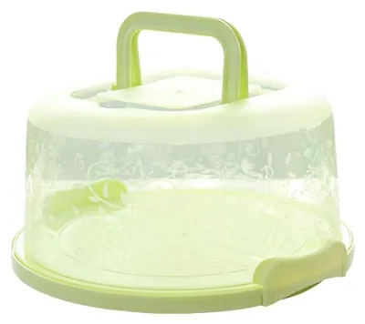 Immagine prodotto di Porta torta con manico ergonomico - Contenitore per torte - Scatola di stoccaggio - Contenitore per il trasporto - Resistente agli urti - Adatto per torte di 15-20 cm