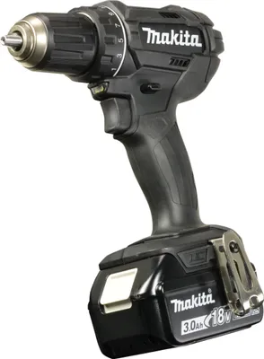 Produktbild von Makita DDF482RFEB Profi-Akku-Bohrmaschine, 3 Ah Akkukapazität, 18 V Akkuspannung, variable Geschwindigkeit, Rechts-/Linkslauf, inklusive 2 Lithium-Ionen-Akkus und Ladegerät