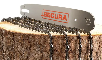 Produktbild von 4x Sägekette + Schwert SECURA 40cm 60 3/8" 1,6 für Stihl MS460 MS361 MS341