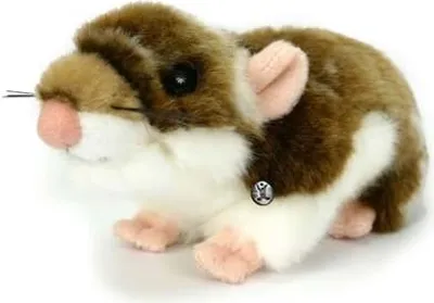 Produktbild von Hamster Kuscheltier braun weiß Goldhamster Plüschtier * BLÜMCHEN