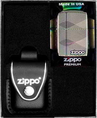 Produktbild von ZIPPO Feuerzeug ILLUSION LINE PATTERN DESIGN Geschenkset Nr. 3