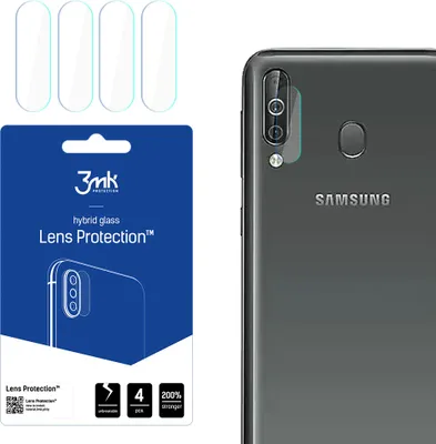 Produktbild von 3mk Hybridglas Lens Protection für Samsung Galaxy A40s Kamera Objektiv Kameralinse 0,16mm 6H (4 Stück)