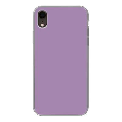 Produktbild von MuchoWow® Handyhülle Schutzhülle Hülle für iPhone XR Innenbereich - Violett - Farben - Farbe - Einfarbig Silikon Softcase Handy Hülle - Schutzdeckel