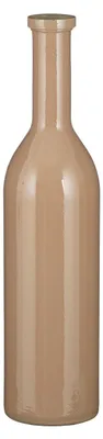 Produktbild von Mica Decorations Flaschenvase Rioja Glas Ø 18 x 75 cm taupe