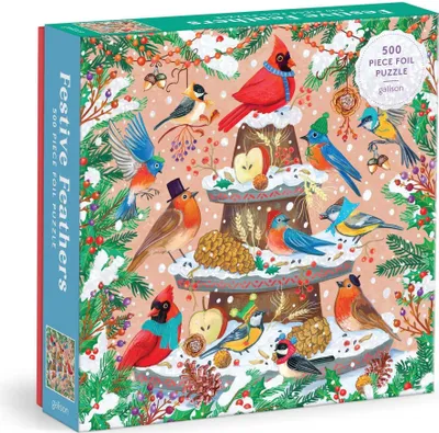 Produktbild von GALISON Metalick Quadratisches Puzzle Vogellicht 500 Stü ck