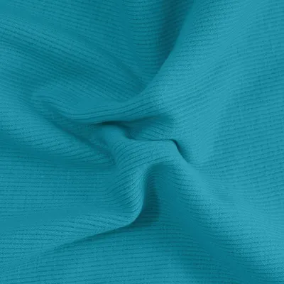 0,25m Bündchen-Stoff gerippt uni 5% Elastan 30/60cm breit Schlauchware Meterware Farbwahl himmelblau