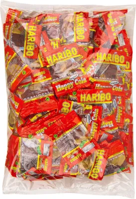Produktbild von HARIBO Happy Cola Minibeutel Fruchtgummi 100 St.