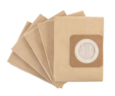 Produktbild von Papier-Vakuumbeutel NTS20 Scheppach - Ø 61,5 mm | 20 L | 5 teilig | 1 Satz = 5 Stück | Passend für Nass- & Trockensauger