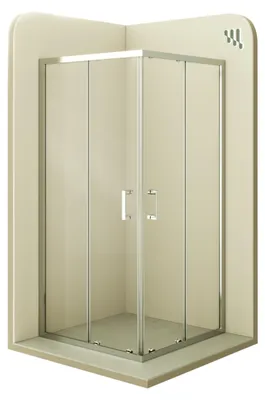 Produktbild von i-flair Schiebetür Duschkabine 70x120x190 cm aus durchsichtigem 6 mm Sicherheitsglas - DK77