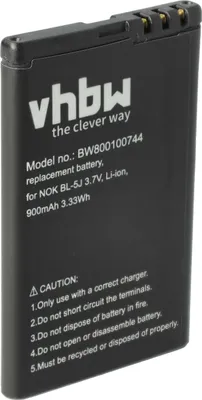 Produktbild von vhbw Akku kompatibel mit Doro Primo 365 Handy Smartphone Telefon (900 mAh, 3,7 V, Li-Ion)