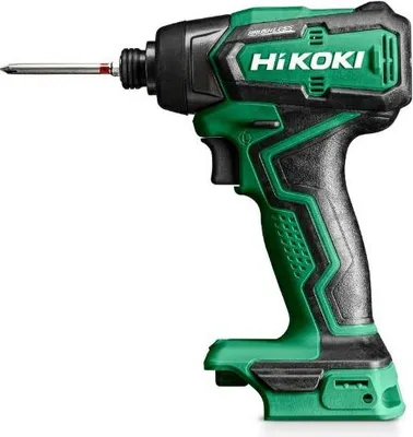 A Hikoki impact driver is shown against a white background.