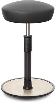 Produktbild von Sitz- Stehhocker Free Tall Hutsitz skai Kunstleder Grau schwarz /cremeweiß.