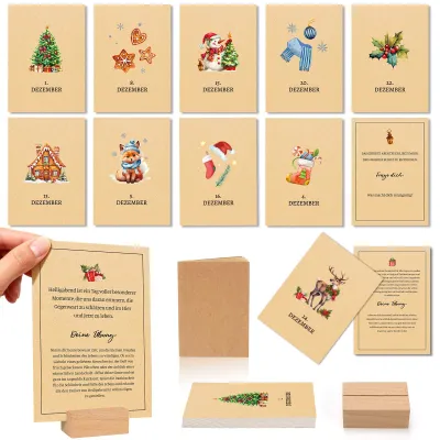Adventskalender für Frauen – 24 Achtsamkeitsübungen, Tischkalender
