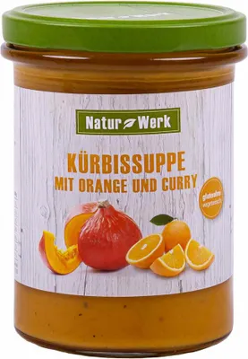 Produktbild von Naturwerk Kürbis-Orange-Curry-Suppe 385ml
