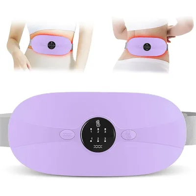 Produktbild von Wärmegürtel Damen mit Massage, kabelloser Heizgürtel Bauch mit 3 Temperaturstufen 45-65℃, Wärme Pad für Bauch, Rücken, Periode und Entspannung