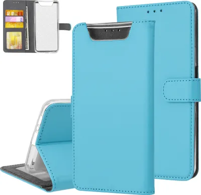 Produktbild von Samsung Galaxy A80 Book type case Card holder Blue - Magnetic closure