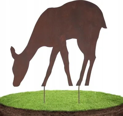 Produktbild von GARDENDEKORATION REH METALL - für Blumen zu Pflanzen
