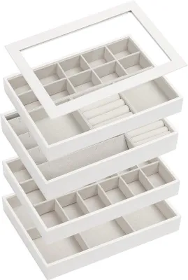 Produktbild von Famanu Schmuckbox stapelbar - für die Aufbewahrung von Schmuck