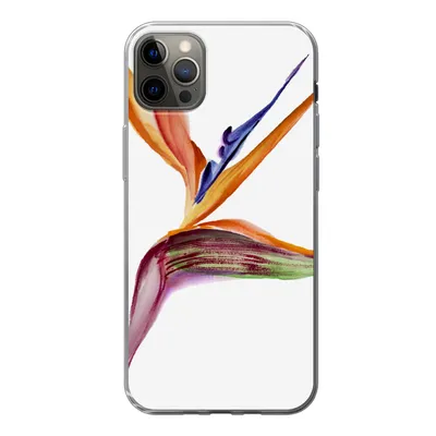 Produktbild von MuchoWow® Handyhülle Schutzhülle Hülle für iPhone 13 Pro Max Strelitzia - Aquarell - Blumen Silikon Softcase Handy Hülle - Mobiltelefon