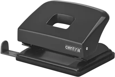 Produktbild von Locher HP20 Kunststoff für 20 Blatt mit Anschlagschiene schwarz