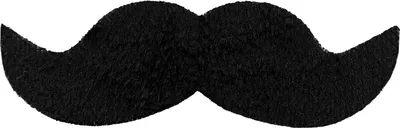 Image de Moustache Diplomate autocollante | Noir